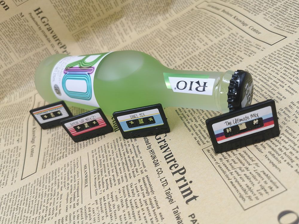 Package of 4 units message board, reminder, fridge sticker, creative turntable, fridge magnet for home and kitchen decoration