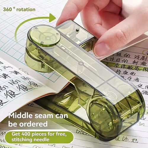 1pc Portable Stapler, Portable Binding Machine, Mini Folder, Labor Saving, Household Use, Office Stationery for School Supplies