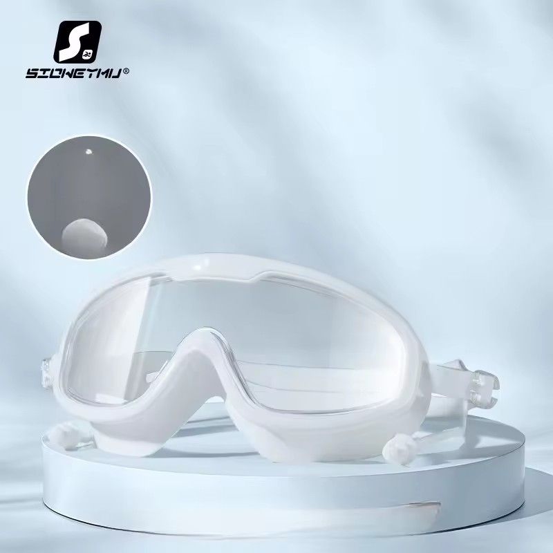 Waterproof High Definition Anti-fog Swimming Glasses Anti-fog Myopia Adult Swimming Glasses Large Frame Swimming Glasses