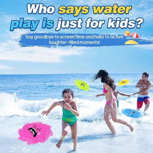 Water Frisbee for Children Aged 4 to 8, fun Toys for Swimming Pools and Beaches, Outdoor Games for The Whole Family in Summer