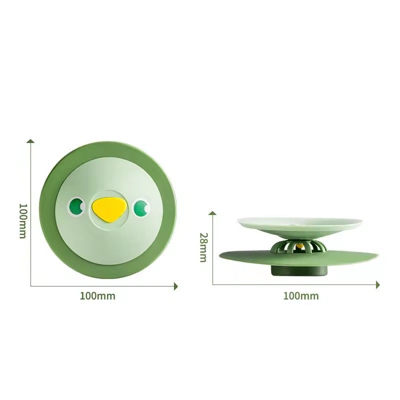 1pc Press Type Silicone Floor Drainage Cover, for Home, Bathroom, Kitchen, Sewer, Deodorant, Sink, Hair Filter