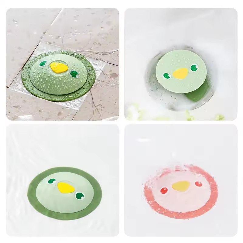 1pc Press Type Silicone Floor Drainage Cover, for Home, Bathroom, Kitchen, Sewer, Deodorant, Sink, Hair Filter