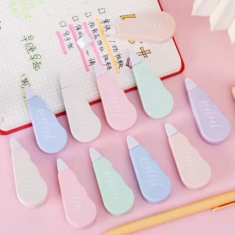 6pcs Cute Color Mini Correction Tape, instant Correction White Correction Tape, School and Office Supplies