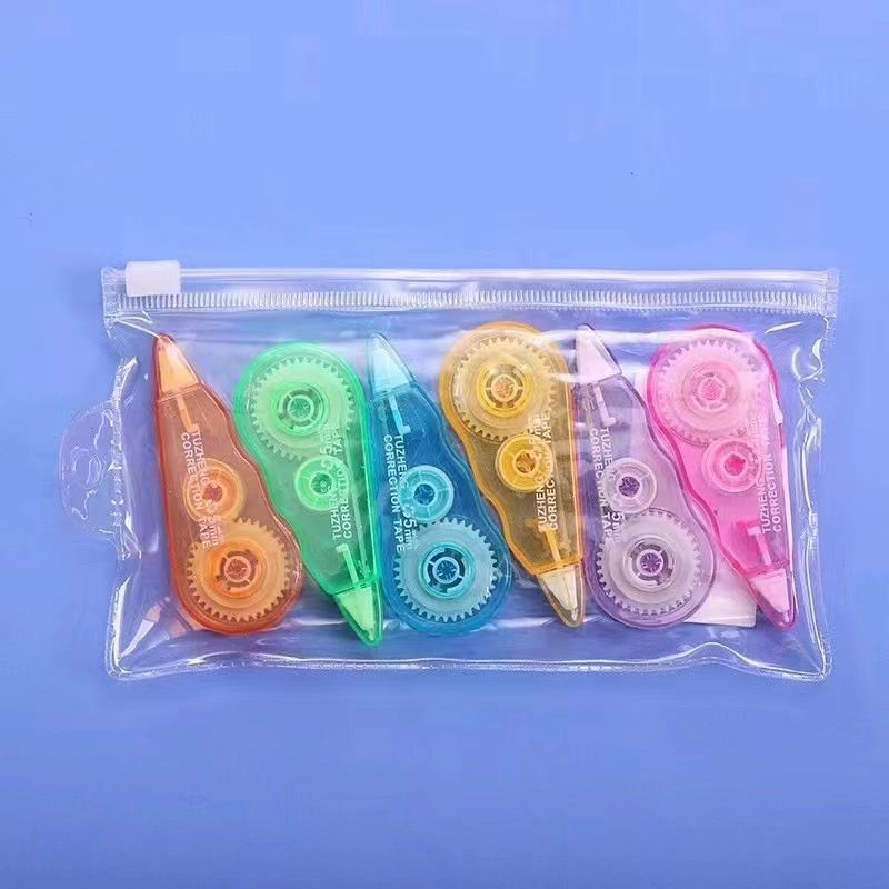 6pcs Cute Color Mini Correction Tape, instant Correction White Correction Tape, School and Office Supplies