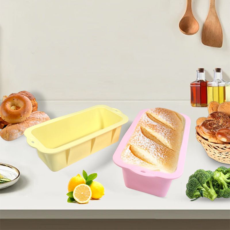 1pc Silicone Rectangular Fermentation Basket,Long Bread Cake Mold, Baking Mold, Toast Baking Tray