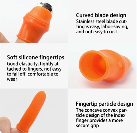 1pc Thumb Knife to Pick Vegetables, Artifact to Pick Tea Leaves, Pick Vegetables,  Finger Gloves for Kitchen, Peel Vegetables