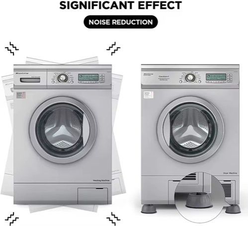 4pcs Anti-vibration Foot Pads, Anti-slip Rubber Feet, Silent Anti-slip Mat, Washing Machine Stand, Shock Absorbers, Furniture