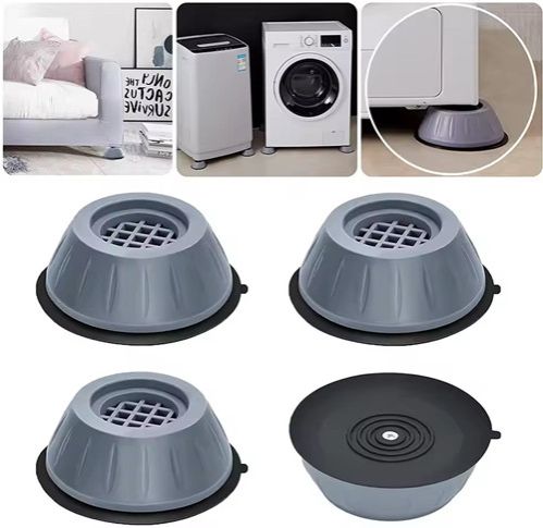 4pcs Anti-vibration Foot Pads, Anti-slip Rubber Feet, Silent Anti-slip Mat, Washing Machine Stand, Shock Absorbers, Furniture