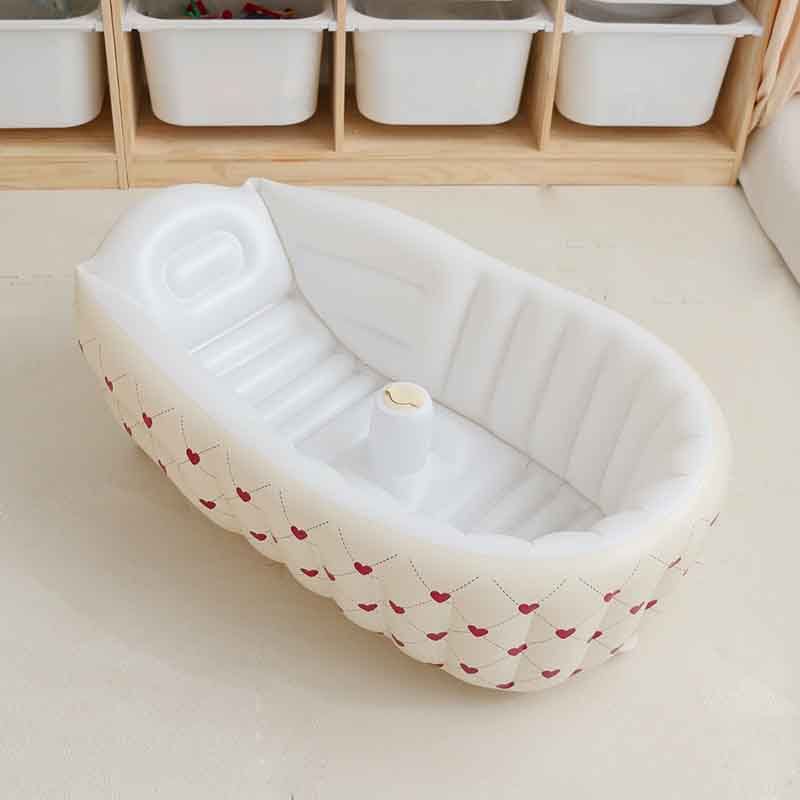 1pc Cartoon Inflatable Bathtub for Kids, Portable Baby Tub, Shower Products for Indoor Pool, Newborn Bath