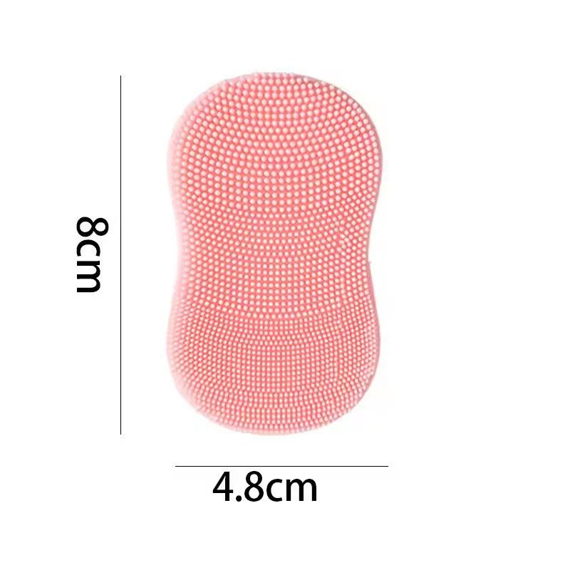 3pcs Soft Silicone Facial Cleansing Brush, Facial Exfoliant, Acne & Acne Removal, Facial Cleanser, Manual Facial Cleansing Brush