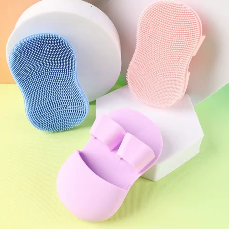 3pcs Soft Silicone Facial Cleansing Brush, Facial Exfoliant, Acne & Acne Removal, Facial Cleanser, Manual Facial Cleansing Brush