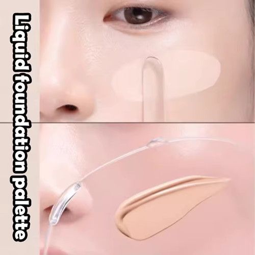 Liquid Foundation Color Mixing Plate Foldable Acrylic Portable Makeup Artist Special Plate Makeup Foundation Make-up Scraper