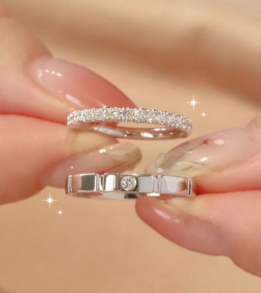 Couple Rings, Fashionable Adjustable Size Rings, Men's and Women's Fashionable Charm Jewelry, Engagement Rings, Popular Gifts