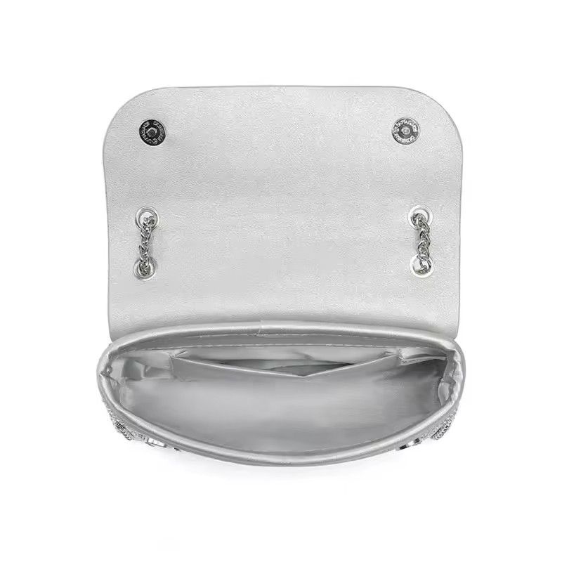 Luxury Handbags For Women, Stylish Shiny Shoulder Bag With Chain, Night Handbag For Female Party