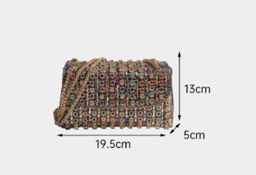 Luxury Handbags For Women, Stylish Shiny Shoulder Bag With Chain, Night Handbag For Female Party