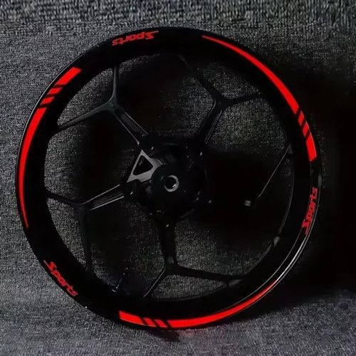 Motorcycle Accessories, Wheel Stickers, 12 pcs/set, Wheel Rim Striped Tape Stickers, Reflective Sticker for 18-21 Inch Wheels