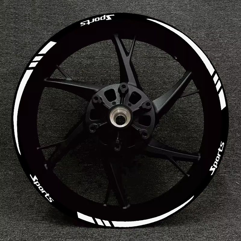 Motorcycle Accessories, Wheel Stickers, 12 pcs/set, Wheel Rim Striped Tape Stickers, Reflective Sticker for 18-21 Inch Wheels