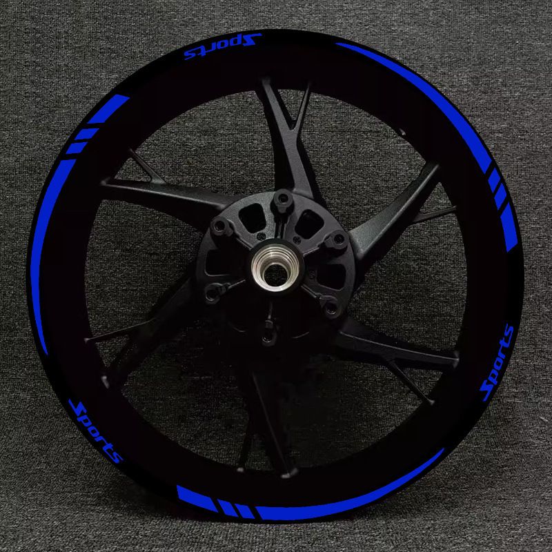 Motorcycle Accessories, Wheel Stickers, 12 pcs/set, Wheel Rim Striped Tape Stickers, Reflective Sticker for 18-21 Inch Wheels