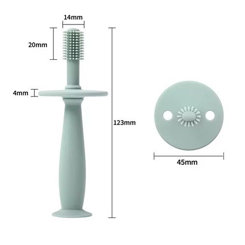1pc Baby Toothbrush, 360 Degree Children's Toothbrush, Baby Toothbrush, Silicone Brush for Kids, Oral Cleansing Care