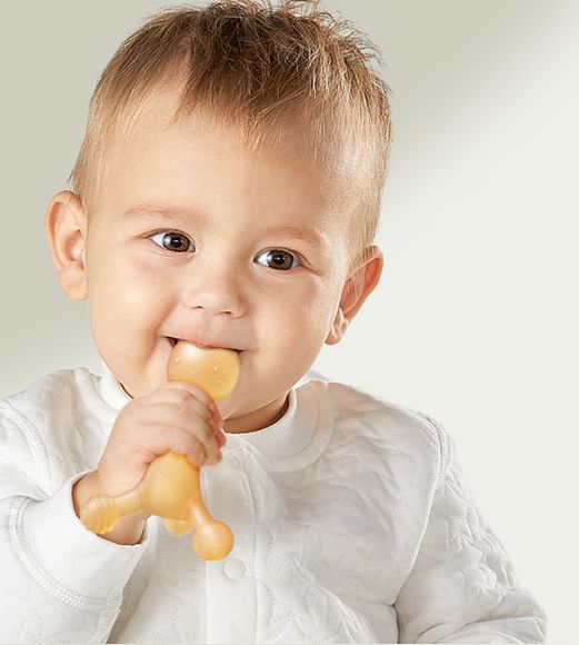 Radish Rabbit Tooth Gum Baby Grinding Rod, Baby Food Grade Silicone Liquid Bite Adhesive Toy, Anti Eating Hand Tool Soothing