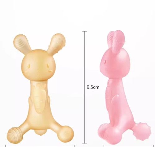 Radish Rabbit Tooth Gum Baby Grinding Rod, Baby Food Grade Silicone Liquid Bite Adhesive Toy, Anti Eating Hand Tool Soothing