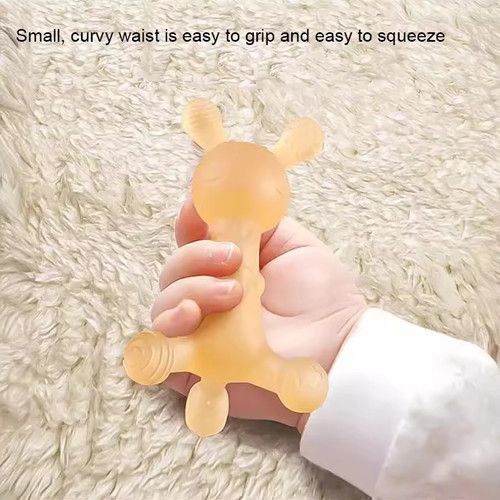 Radish Rabbit Tooth Gum Baby Grinding Rod, Baby Food Grade Silicone Liquid Bite Adhesive Toy, Anti Eating Hand Tool Soothing