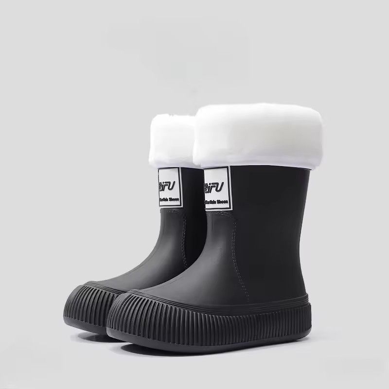 New Warm and Rain Boots, n-on-slip, Lightweight, Waterproof, Soft and Wear-resistant Rain Boots, Fashion Waterproof Shoes