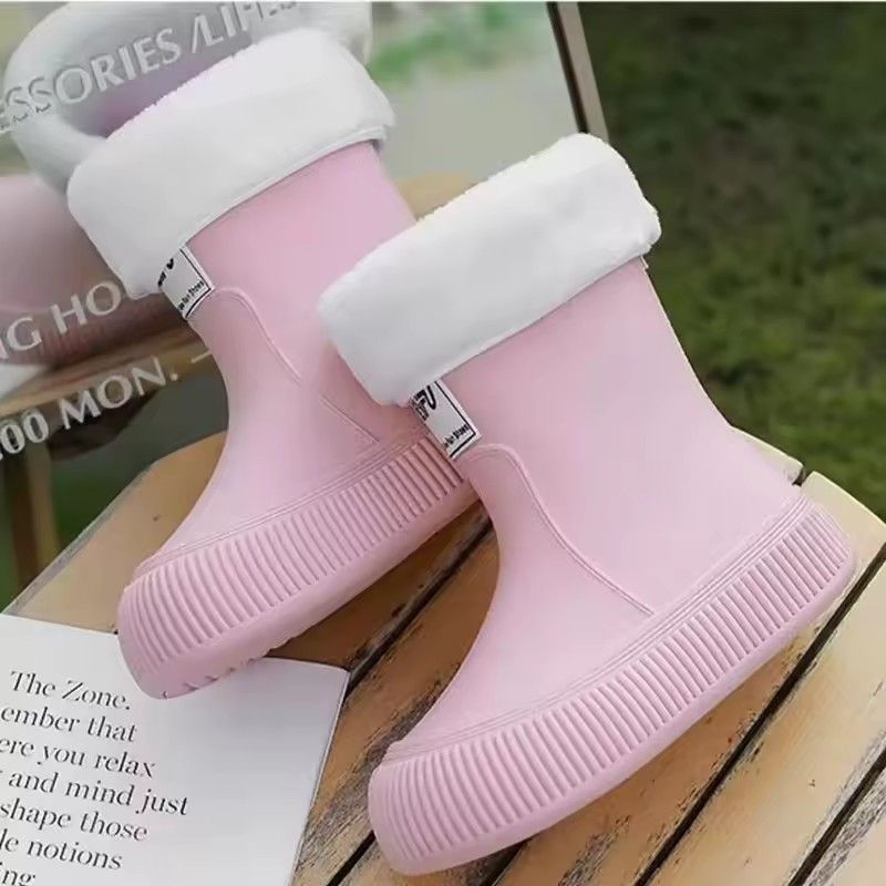 New Warm and Rain Boots, n-on-slip, Lightweight, Waterproof, Soft and Wear-resistant Rain Boots, Fashion Waterproof Shoes