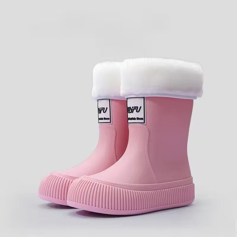 New Warm and Rain Boots, n-on-slip, Lightweight, Waterproof, Soft and Wear-resistant Rain Boots, Fashion Waterproof Shoes
