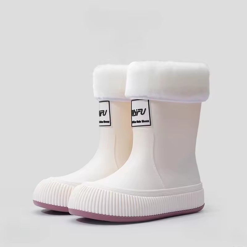 New Warm and Rain Boots, n-on-slip, Lightweight, Waterproof, Soft and Wear-resistant Rain Boots, Fashion Waterproof Shoes