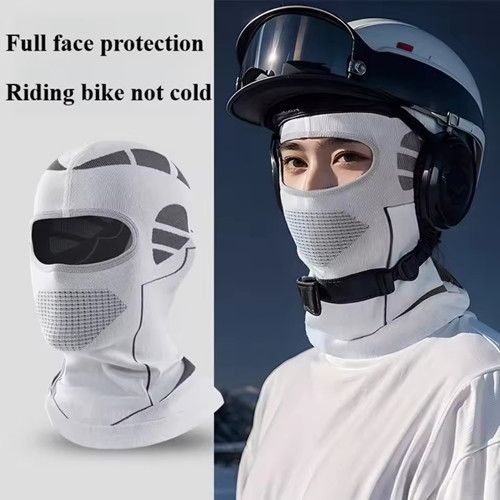 Winter Cycling Mask, Motorcycle Hood, Warm, Thick, Breathable, Mountaineering, Skiing, Fishing, Windproof Neck Cover