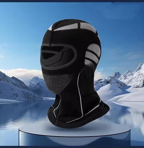 Winter Cycling Mask, Motorcycle Hood, Warm, Thick, Breathable, Mountaineering, Skiing, Fishing, Windproof Neck Cover
