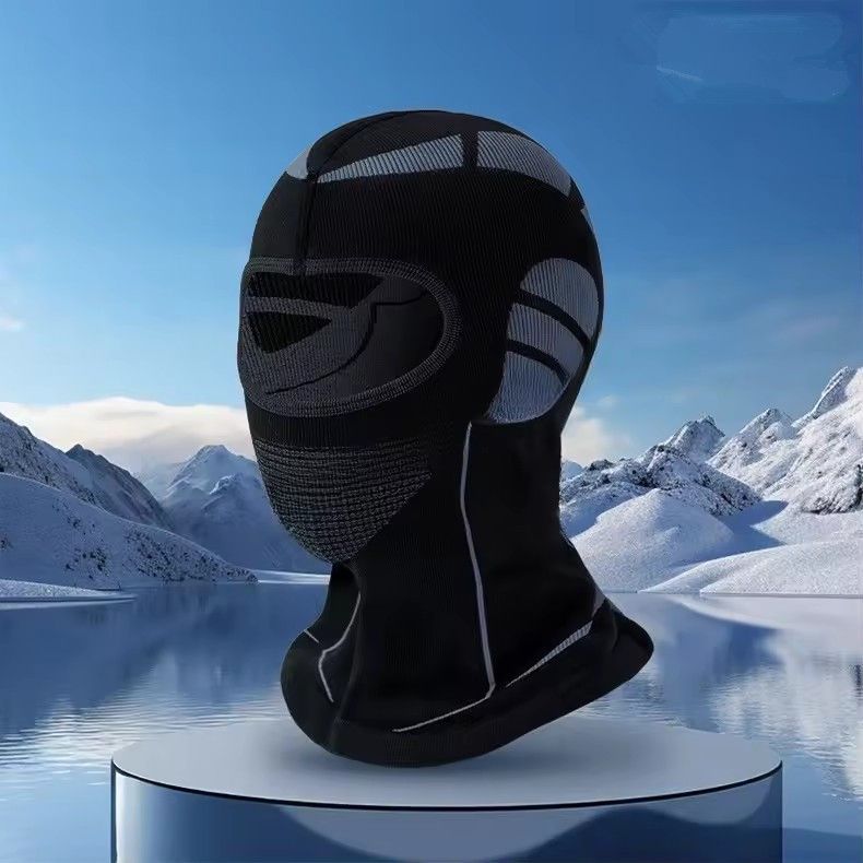 Winter Cycling Mask, Motorcycle Hood, Warm, Thick, Breathable, Mountaineering, Skiing, Fishing, Windproof Neck Cover
