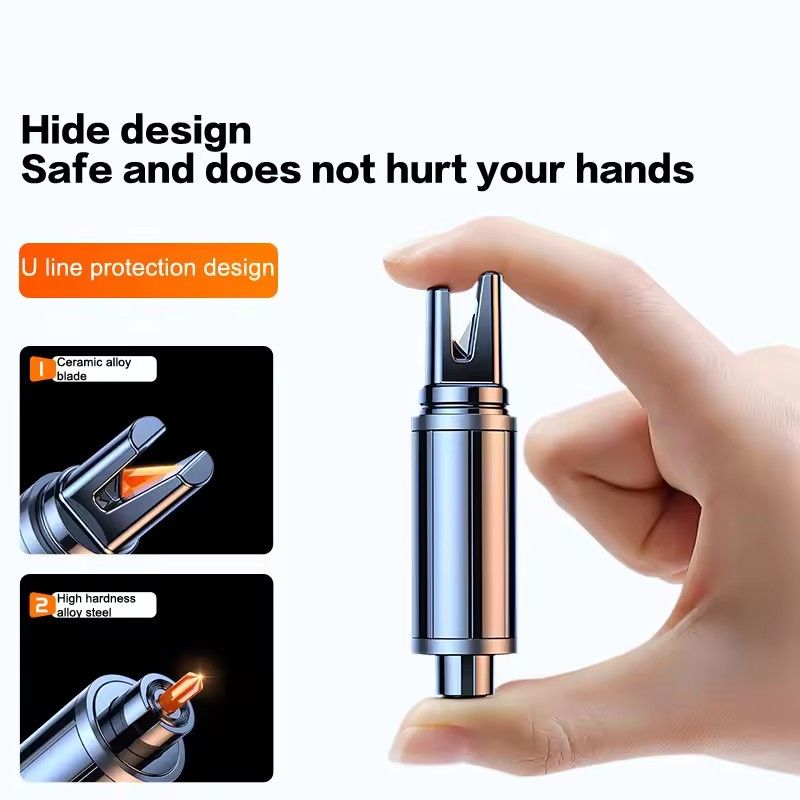 Car Safety Hammer, Automatic Emergency Glass Crusher, Portable Seat Belt Cutting Machine, Car Emergency Escape Life Hammer