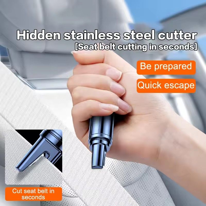Car Safety Hammer, Automatic Emergency Glass Crusher, Portable Seat Belt Cutting Machine, Car Emergency Escape Life Hammer