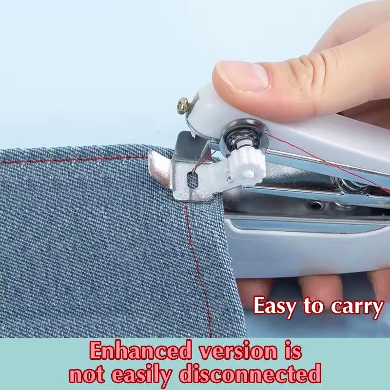 1pc Hand Sewing Machine For Home, Portable, For Outdoor Travel, Fabrics, DIY Sewing Tool, Mini Stitching Sewing Machine Manual