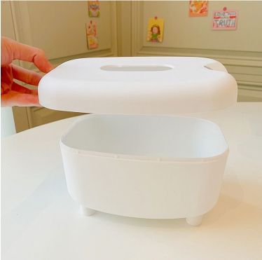 2 In 1 Tissue Box Holder With Toothpick Dispenser Cow Shaped Desktop Paper Organizer Napkin Storage Box Home Decoration