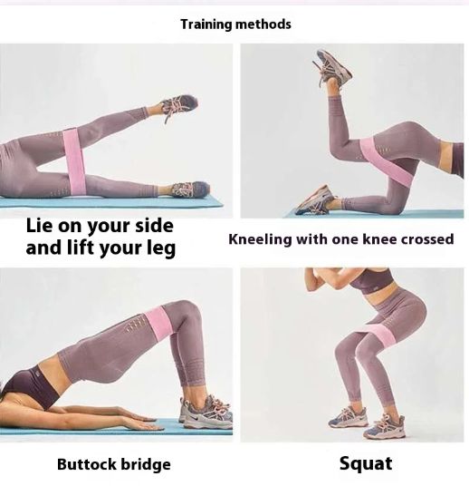 1PC Squat Stretch Resistance Band, Fitness Training Tension Band Yoga Exercise Training Band Portable Exercise Equipment