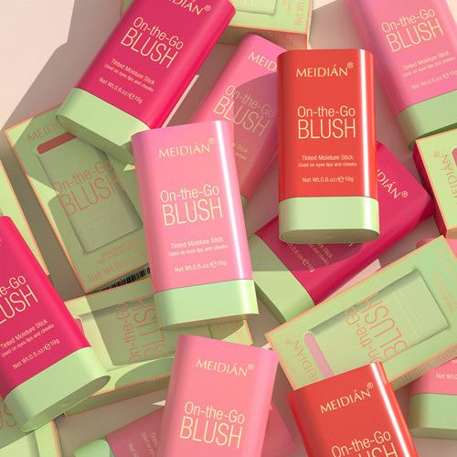Multi-function Blush Stick Long Lasting Natural Cheek Face Rouge Blusher Cream Waterproof High Brightening Skin Tone Makeup