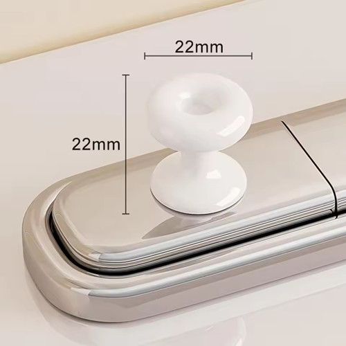 2pcs Donut Shape Easy-to-Use Toilet Press Cleaner Button Switch Set Comfortable Accessory for Effortless Toilet Experience