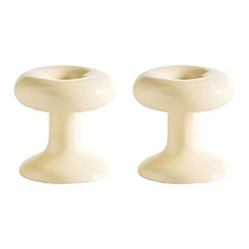 2pcs Donut Shape Easy-to-Use Toilet Press Cleaner Button Switch Set Comfortable Accessory for Effortless Toilet Experience