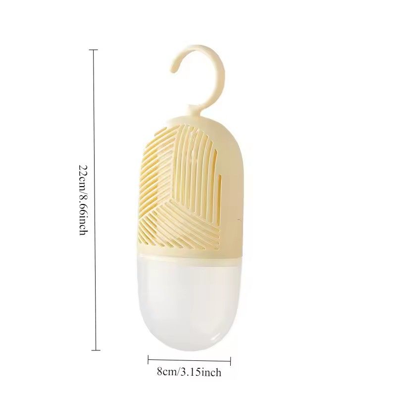 Clothes Dehumidification Box Reusable Hanging Dehumidifier Packs Anti-Mold with Water Collector&Hook for Wardrobe Closet Cabinet
