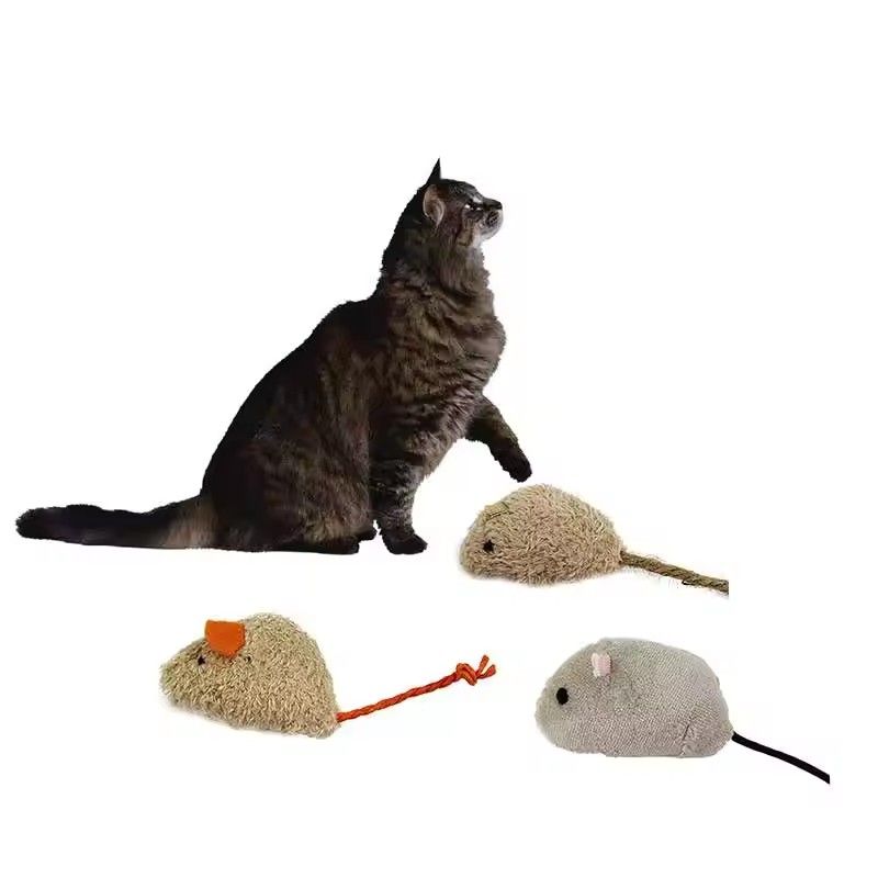 3Pcs New Plush Simulation Mouse Cat Toy Bite Resistance Plush Mouse Cat Scratch Interactive Mouse Toy Palying Toy For Cat Kitten