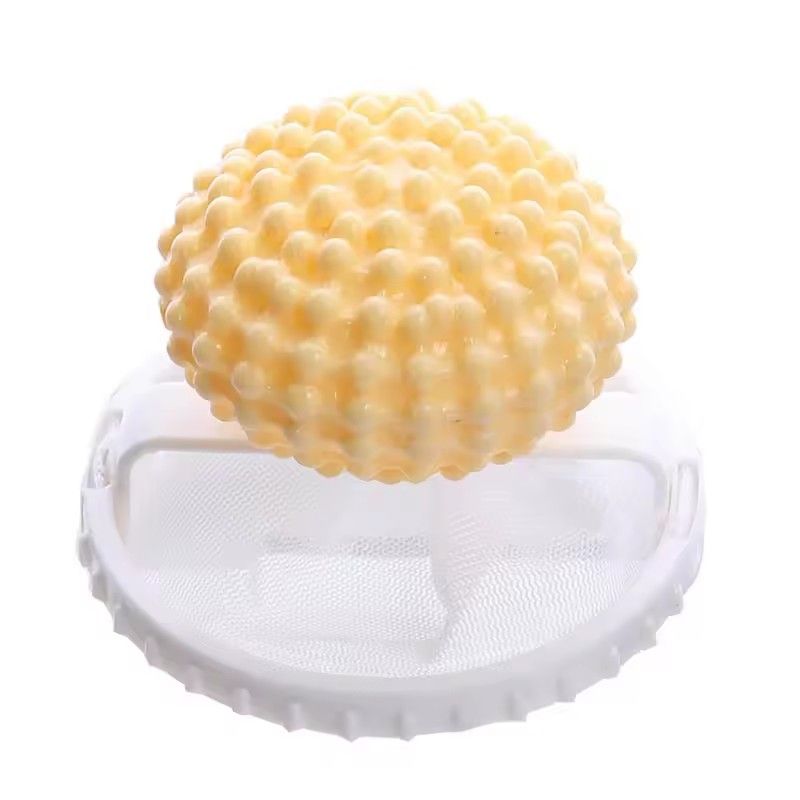1pc 2 in 1 Laundry Balls Convex Filter Reusable Home Washing Machine Clothes Softener Hair Remove Dirt Clean Solid Laundry Balls