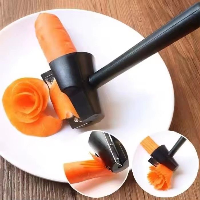 Creative Manual Spiral Slicers Vegetable Cutter Spiral Peeler Fruits Device Cooking Gadget Kitchen Roll Flower Decorative Tool