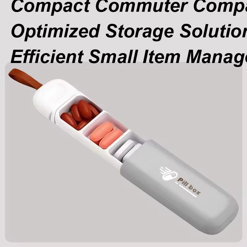 1pc Compact Portable Mini Daylight-Proof Medicine Box Small Pill Organizer Travel-Size Drug Storage Container