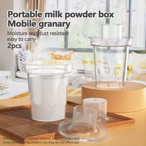 2pcs Hot 80ML High-Quality Milk Powder Box Food Storage Container Moisture-Proof And Dust-Proof Portable PP Material Storage Box