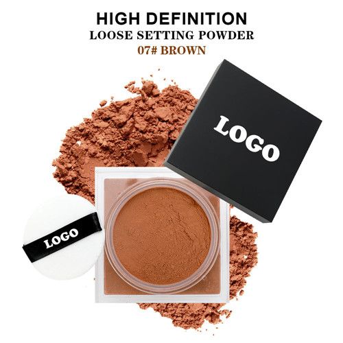 1pc Loose Baking&Setting Powder Long Lasting Oil Control Natural Face Matte Waterproof BrighTening Loose Powder Makeup Cosmetics