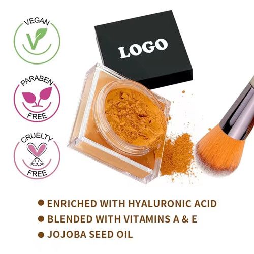 1pc Loose Baking&Setting Powder Long Lasting Oil Control Natural Face Matte Waterproof BrighTening Loose Powder Makeup Cosmetics