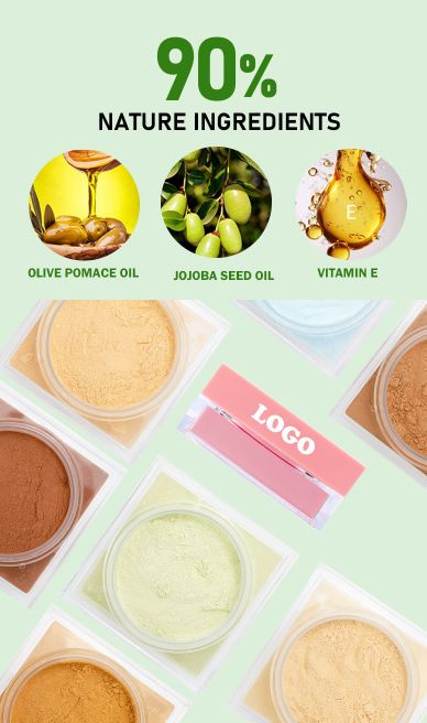 1pc Loose Baking&Setting Powder Long Lasting Oil Control Natural Face Matte Waterproof BrighTening Loose Powder Makeup Cosmetics